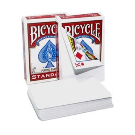 W Bicycle Blank Back Standard Face